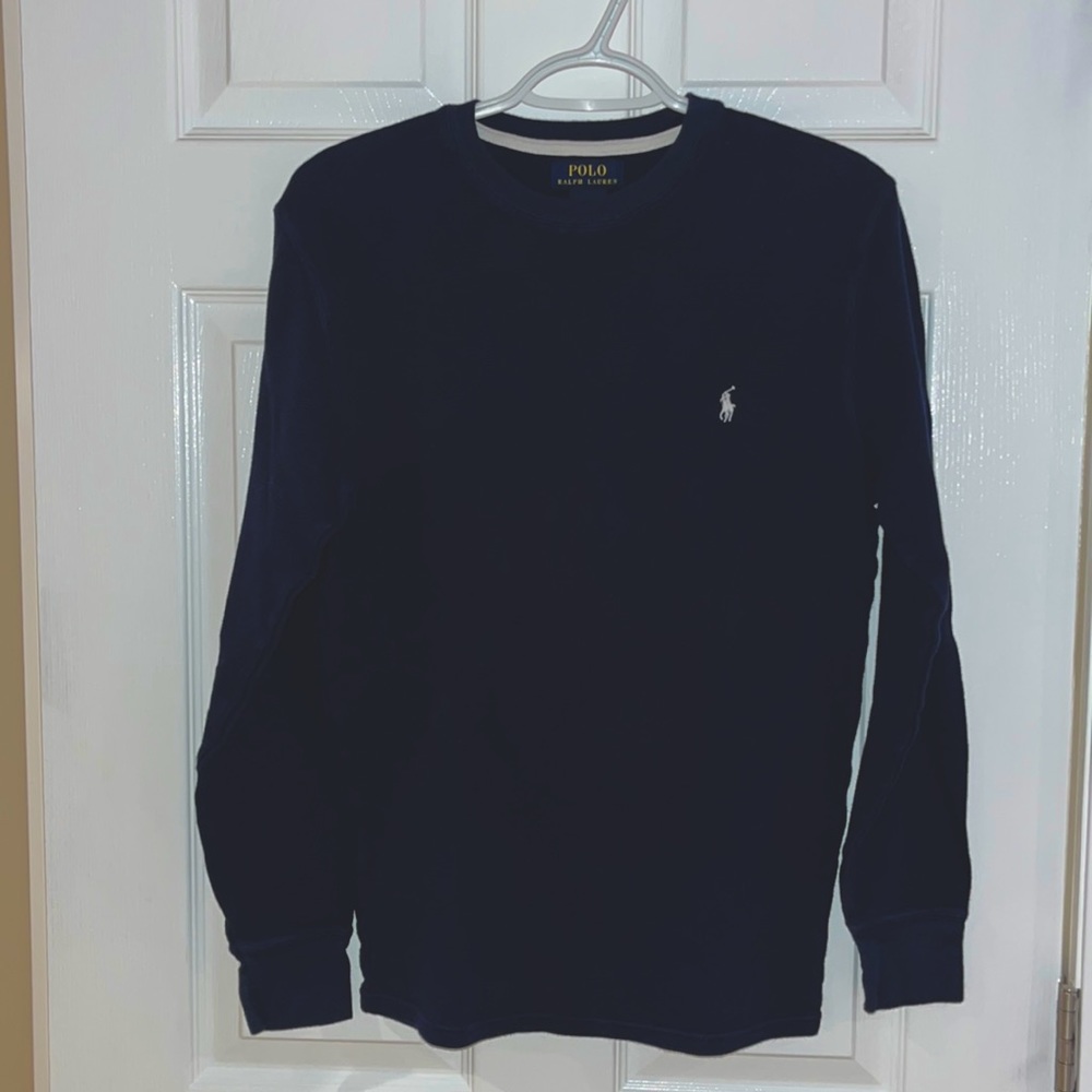 Men’s navy blue pullover . New without tags